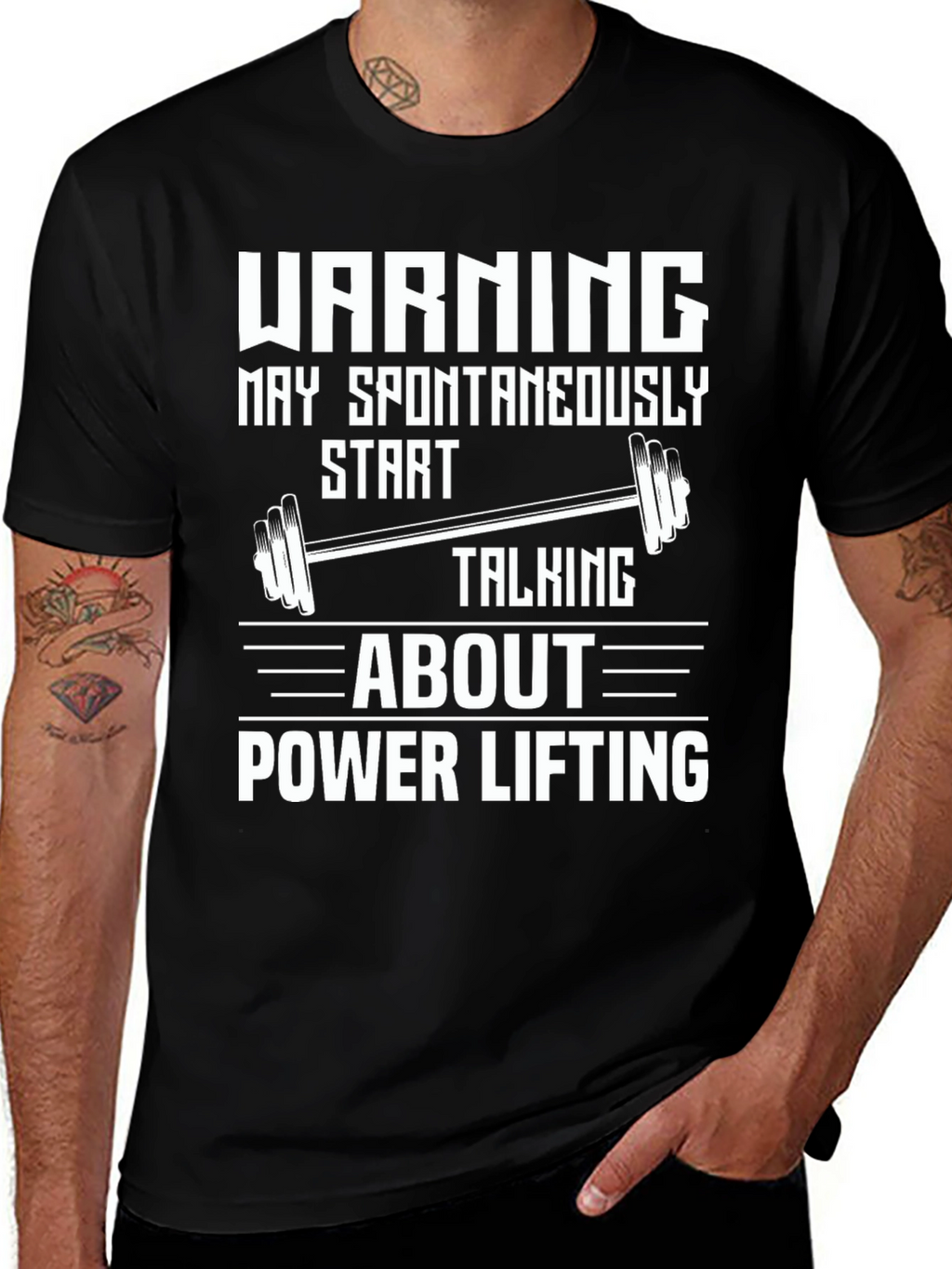 Warning Power Lifting T-Shirt