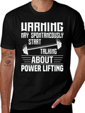 Warning Power Lifting T-Shirt