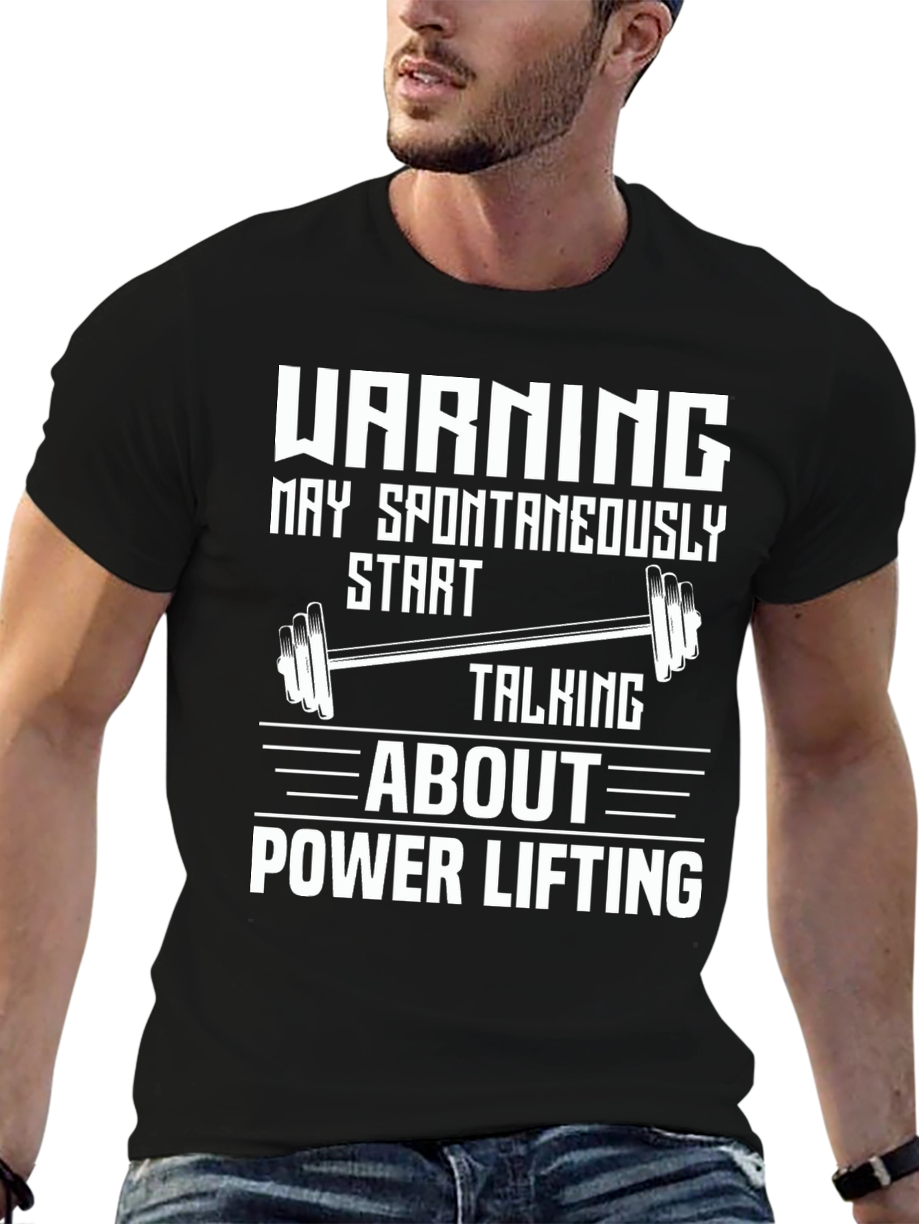 Warning Power Lifting T-Shirt