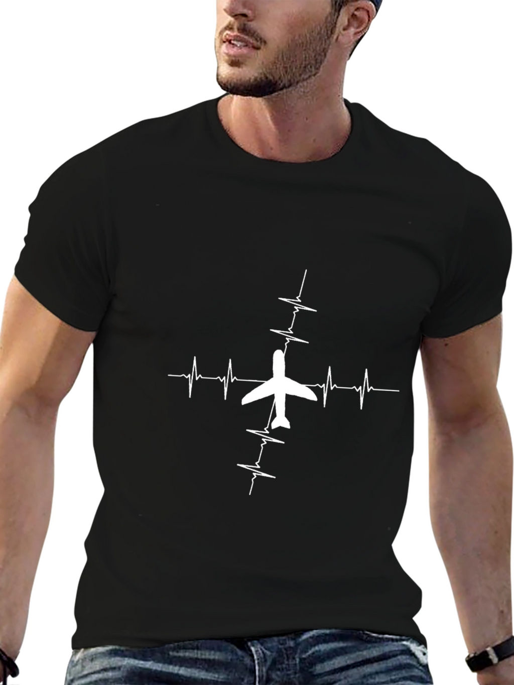 Pilot Heartbeat T-Shirt - Aviation Lover Tee