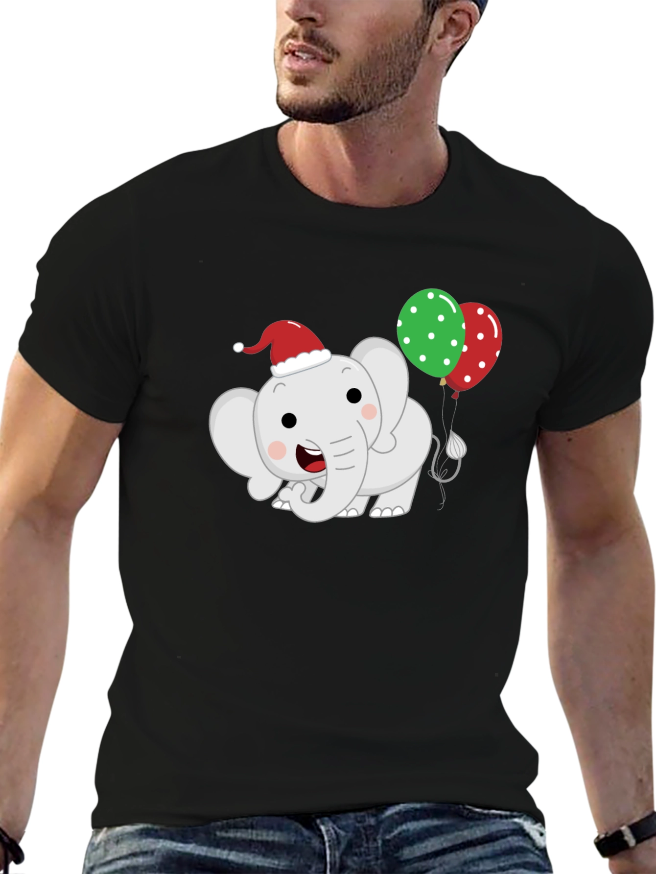 Cute Christmas Elephant T-Shirt