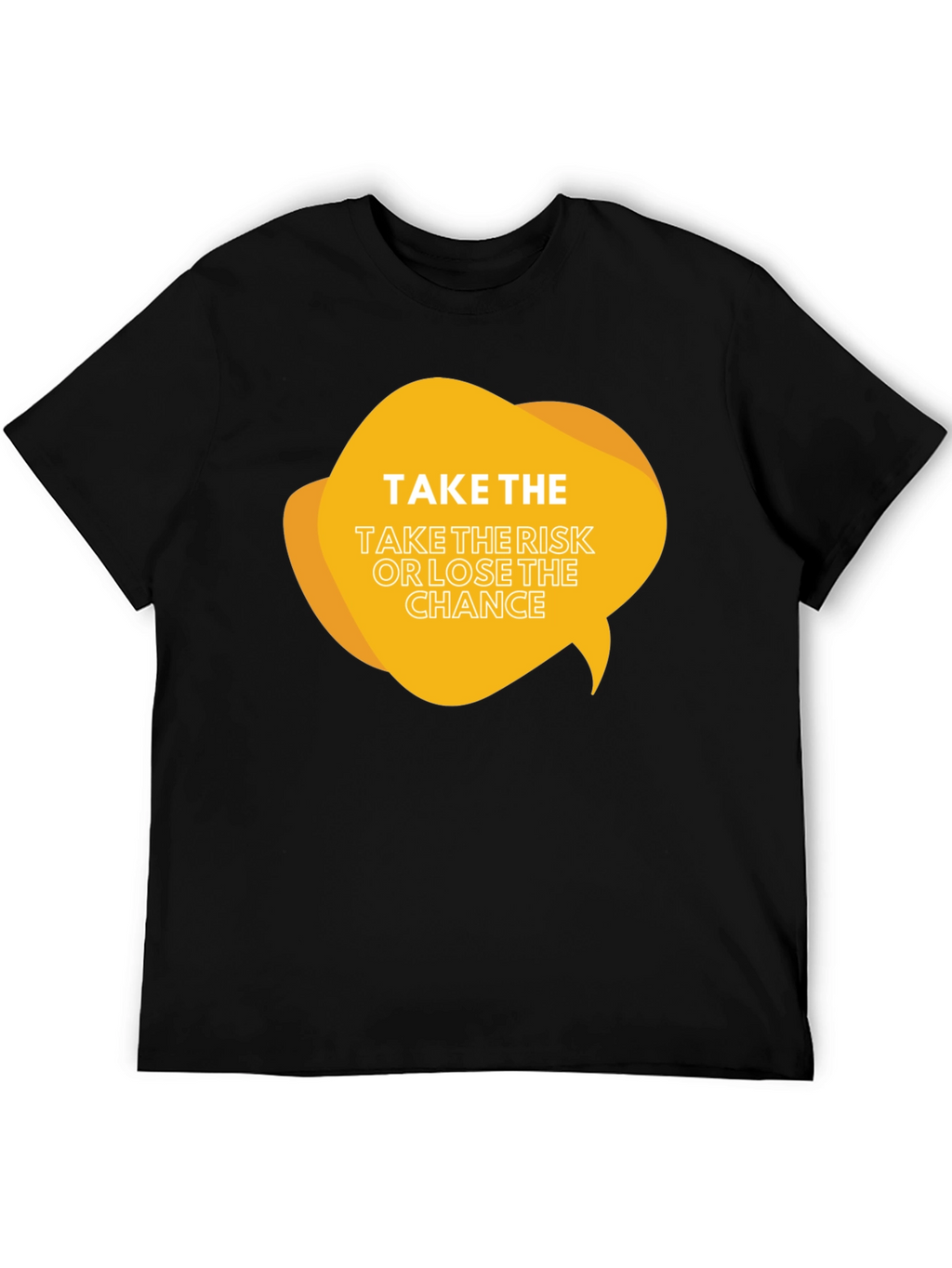 Risk Taker Graphic Tee - Black Cotton Blend Shirt