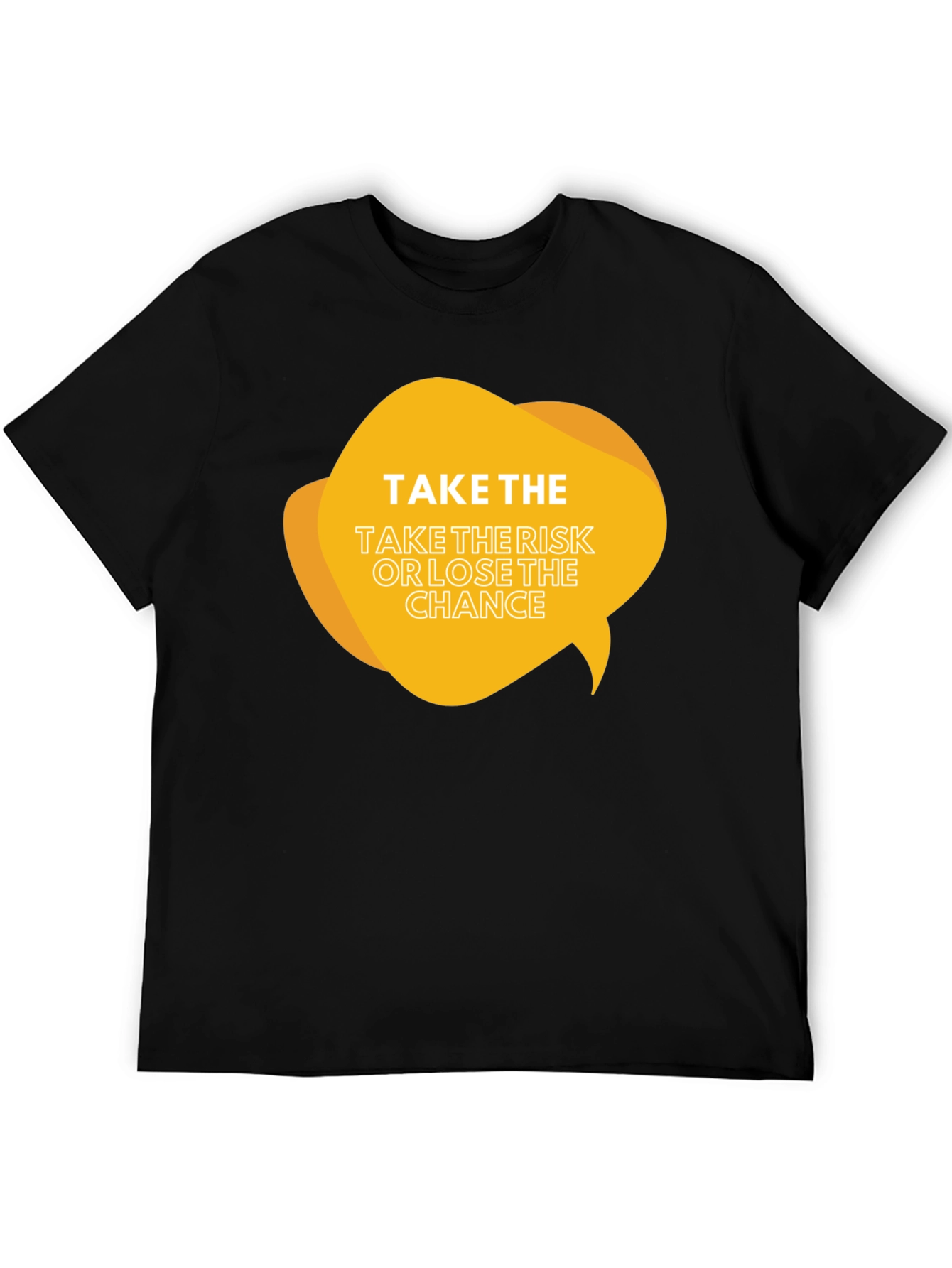 Risk Taker Graphic Tee - Black Cotton Blend Shirt