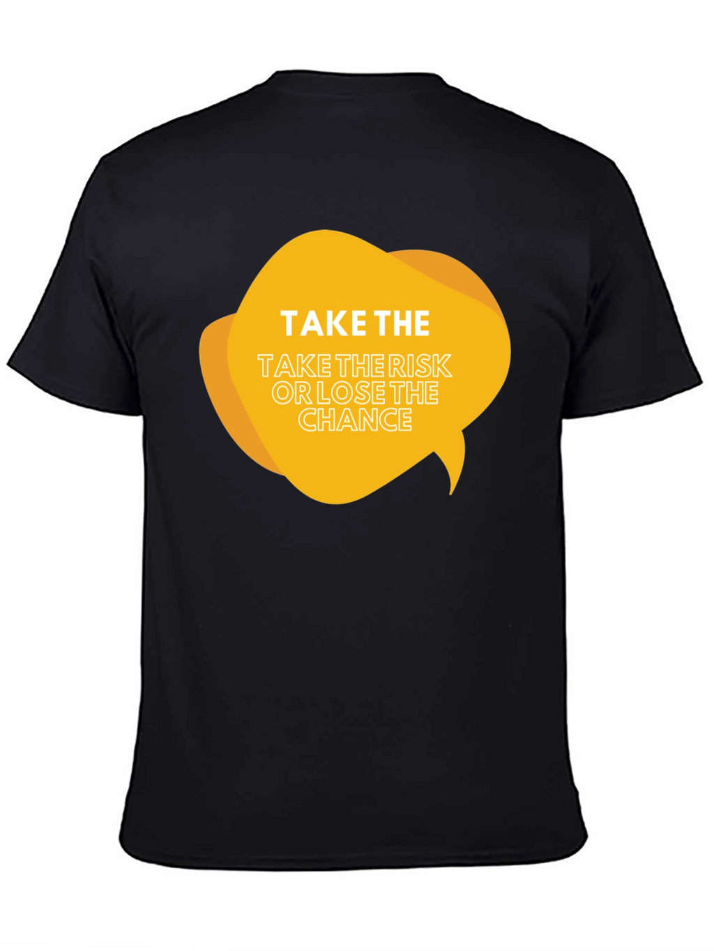 Risk Taker Graphic Tee - Black Cotton Blend Shirt