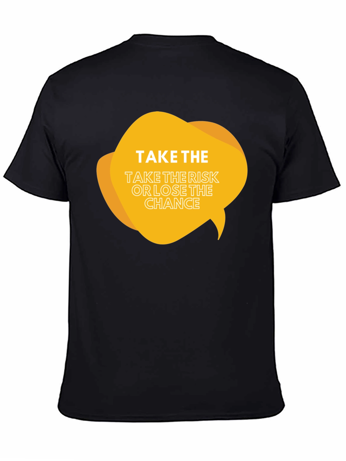 Risk Taker Graphic Tee - Black Cotton Blend Shirt