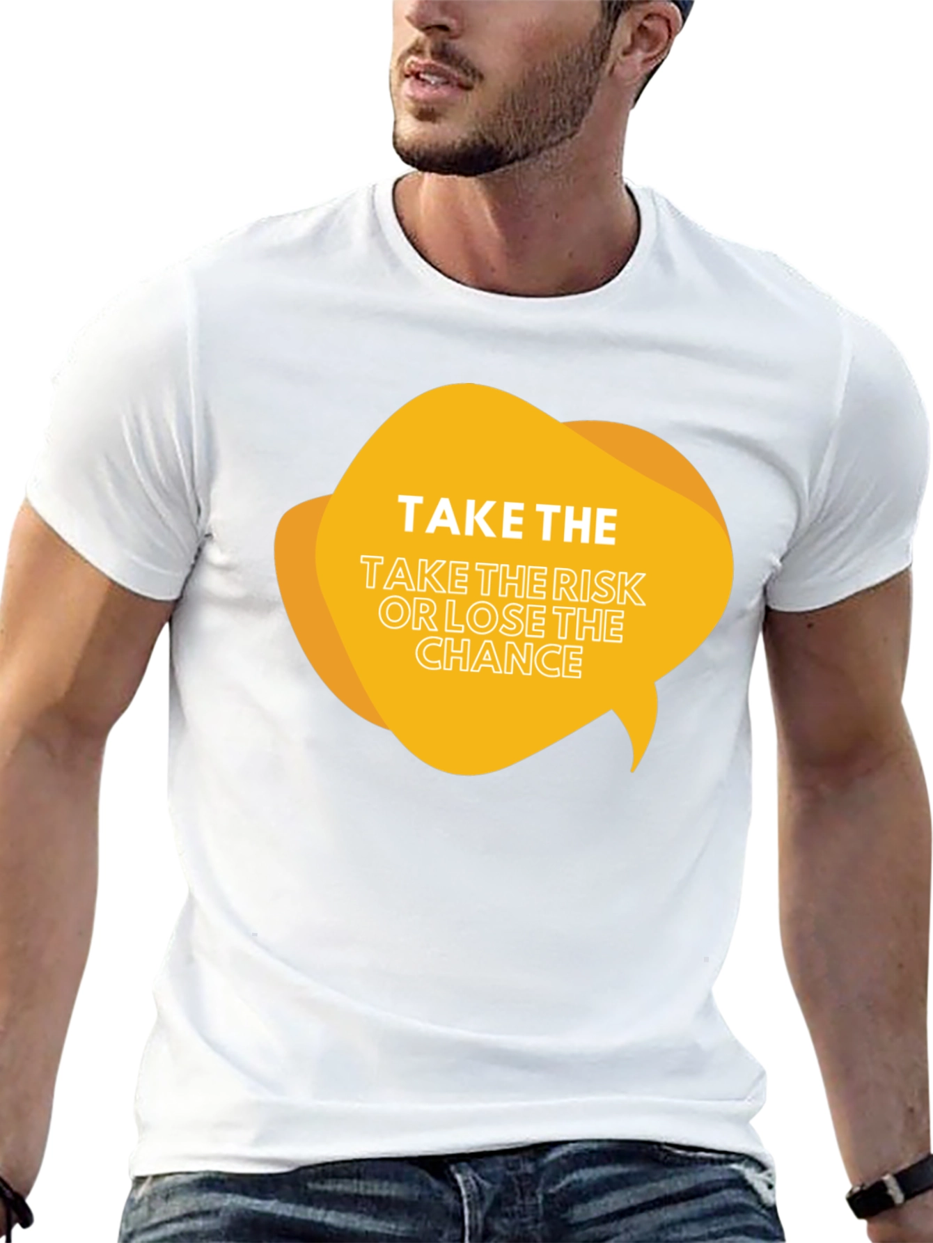 Risk Taker Graphic Tee - Black Cotton Blend Shirt