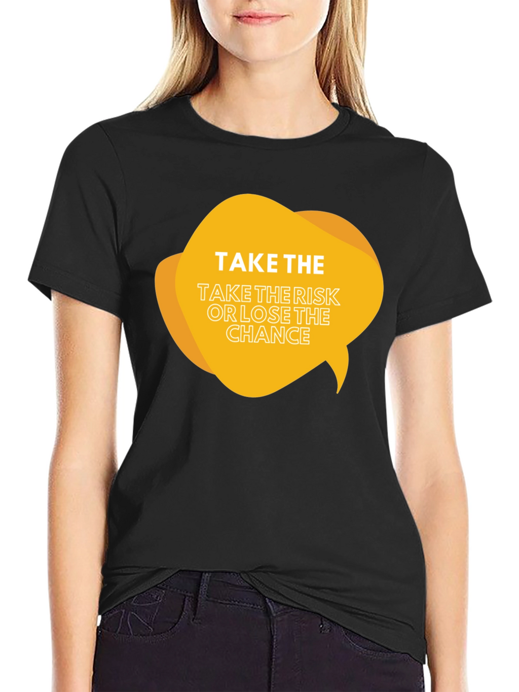 Risk Taker Graphic Tee - Black Cotton Blend Shirt