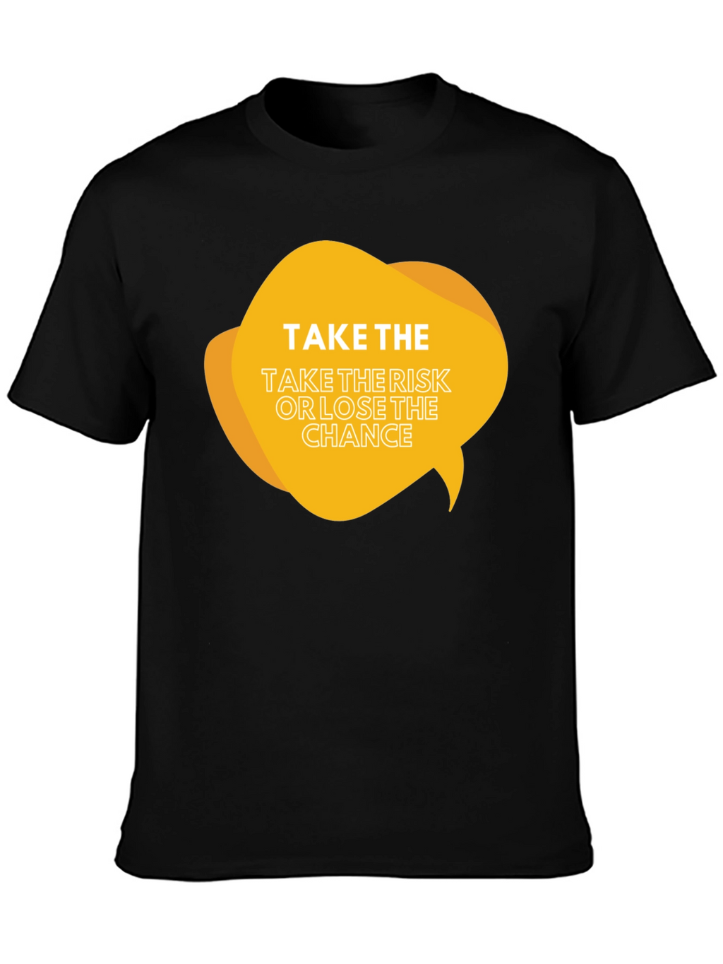 Risk Taker Graphic Tee - Black Cotton Blend Shirt