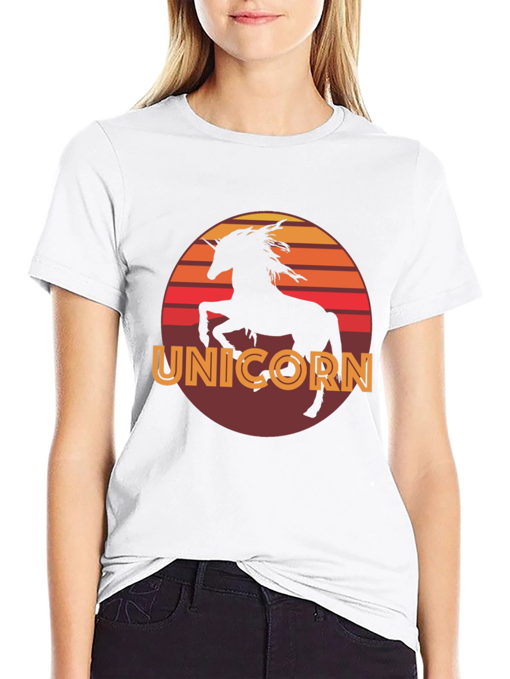 Unicorn Sunset Graphic T-Shirt