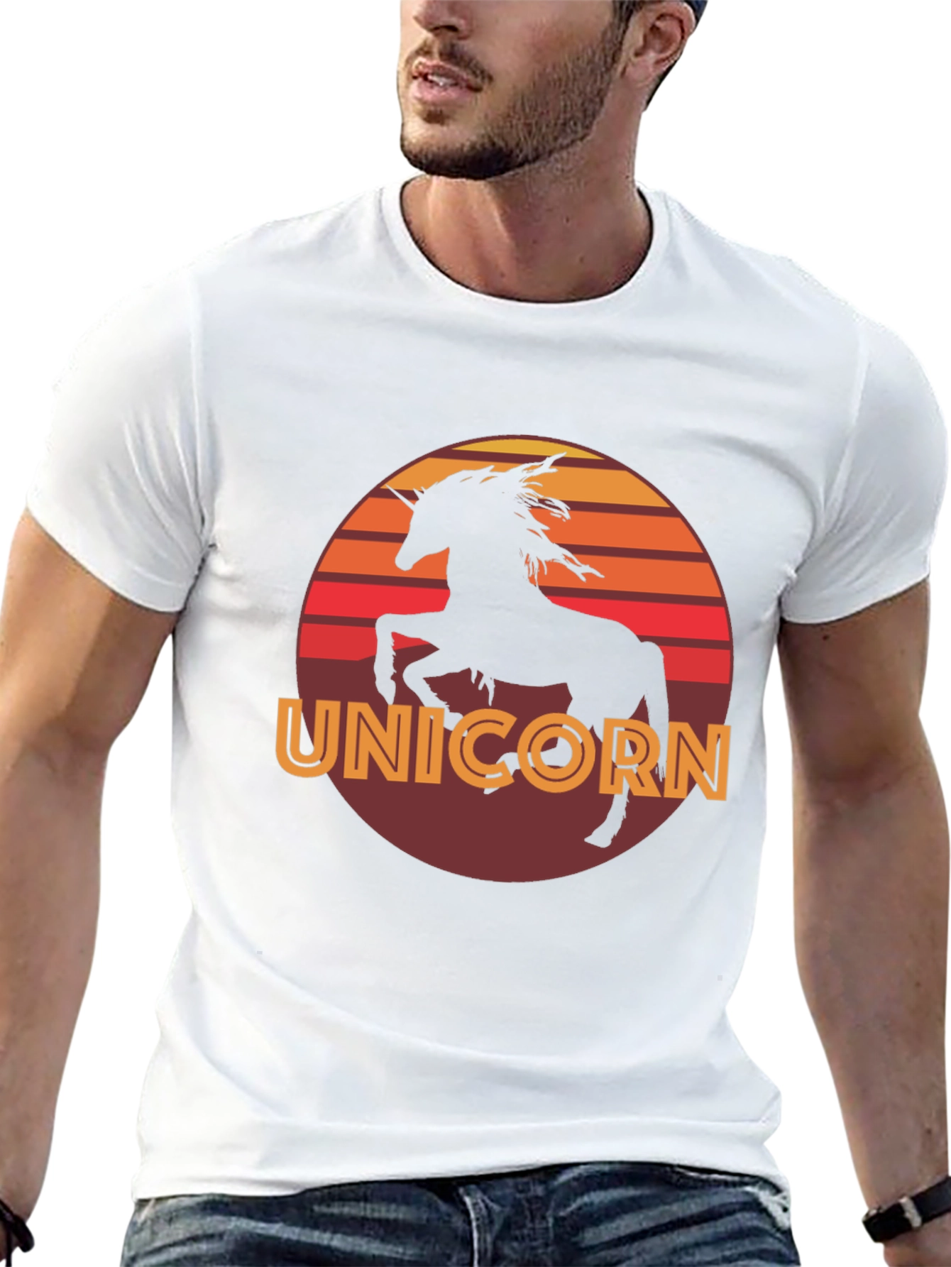 Unicorn Sunset Graphic T-Shirt