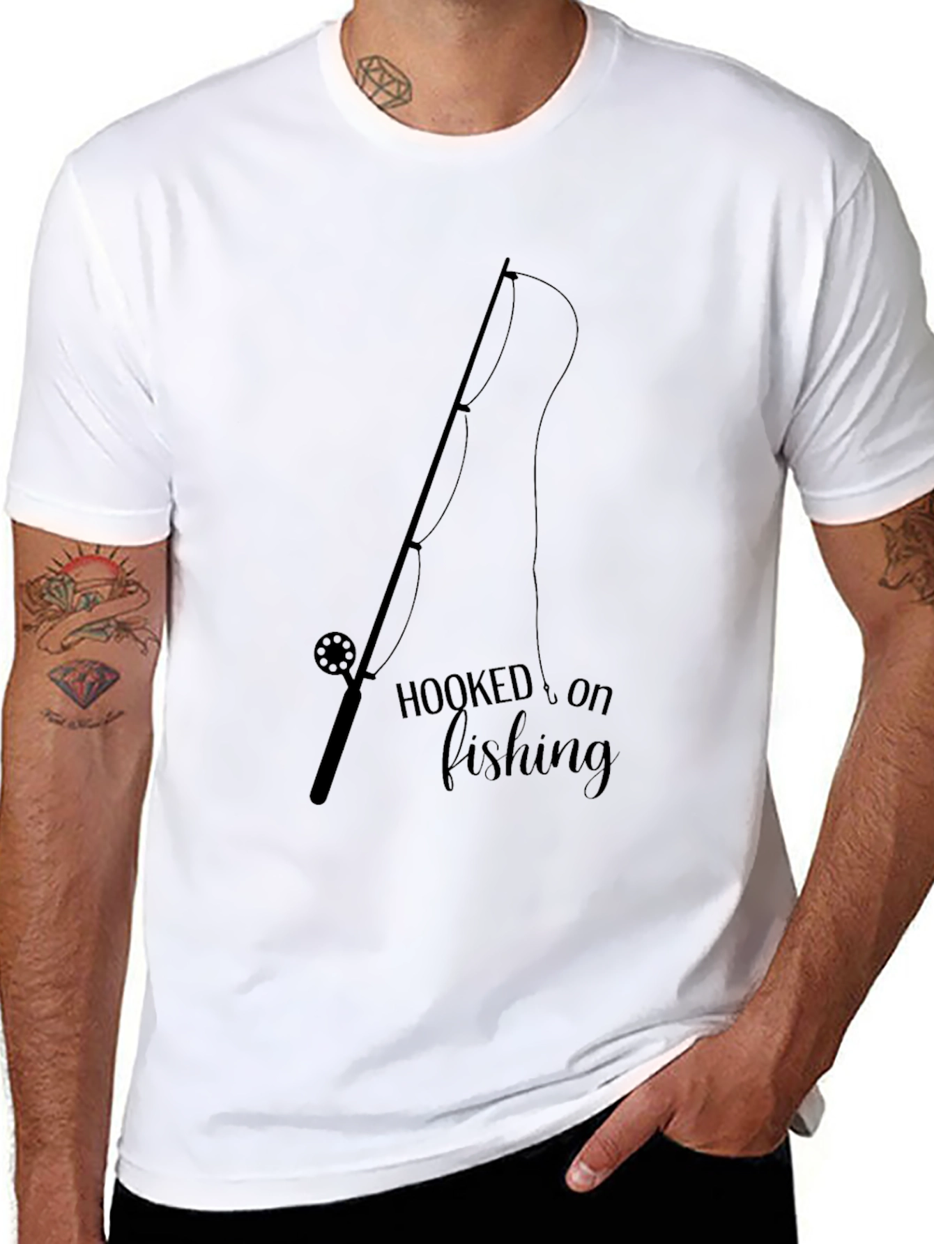 Hooked on Fishing T-Shirt - Angler Tee