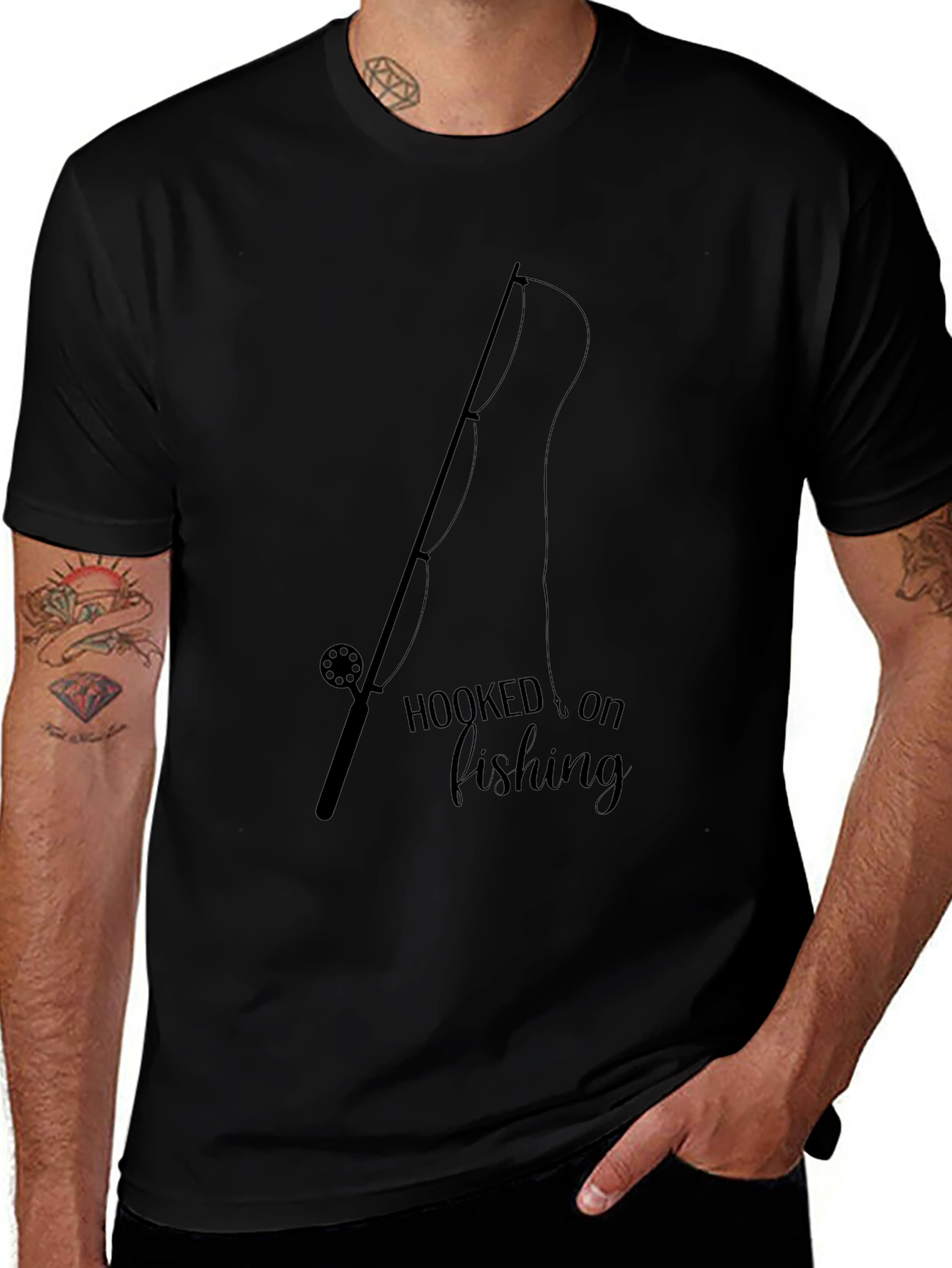 Hooked on Fishing T-Shirt - Angler Tee