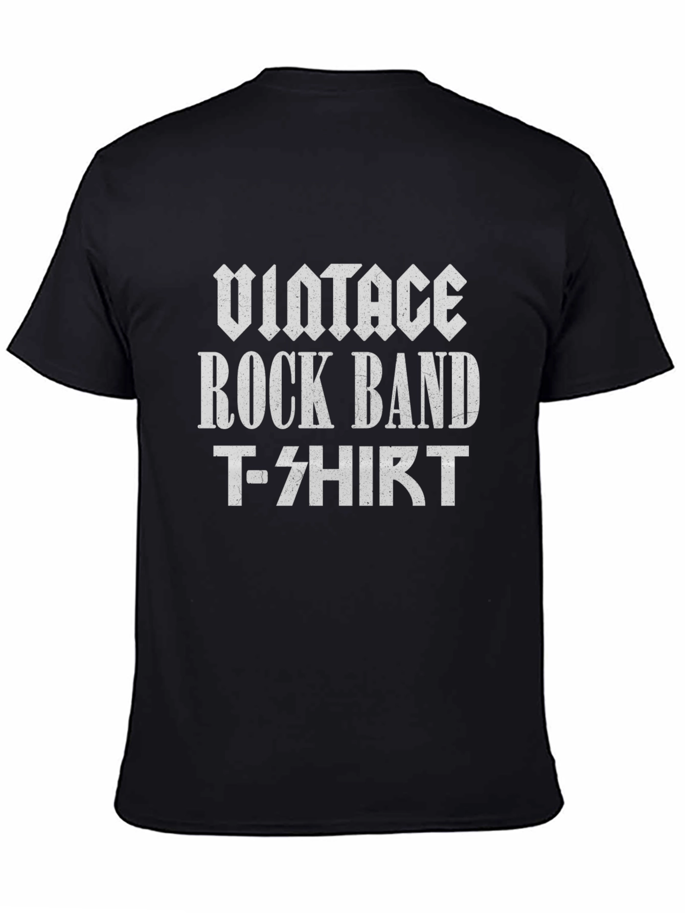 Vintage Rock Band T-Shirt - Classic Black Tee