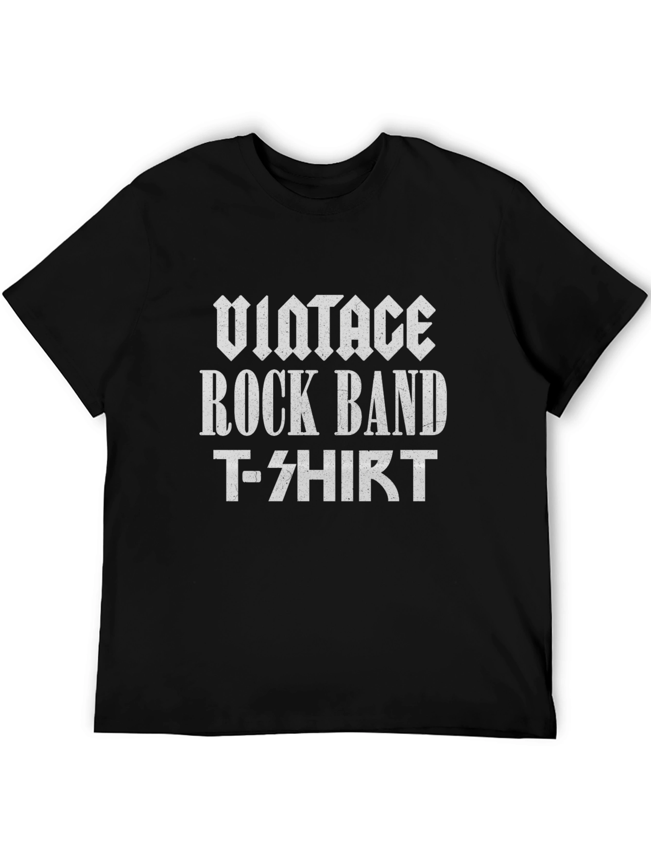 Vintage Rock Band T-Shirt - Classic Black Tee