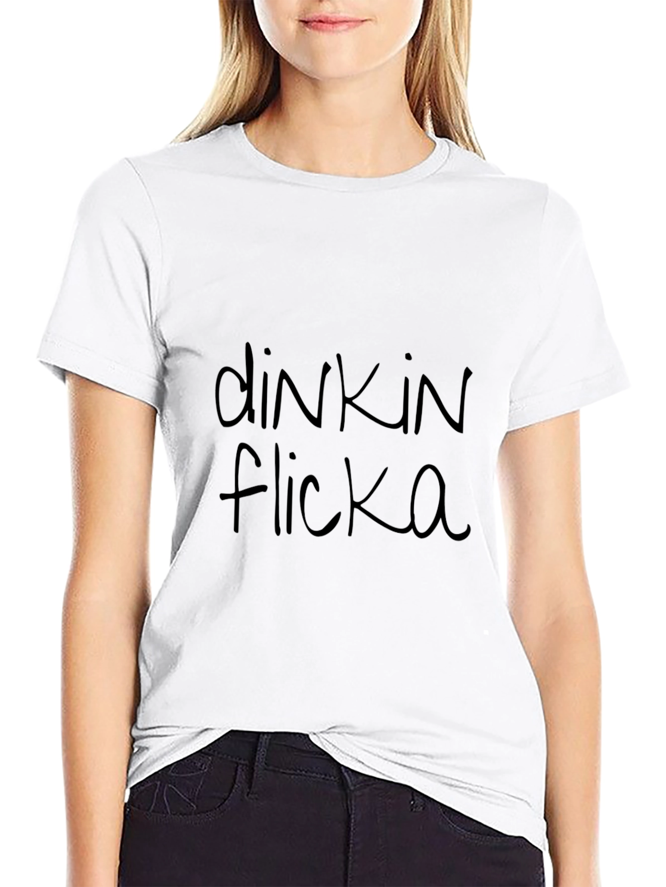 Dinkin Flicka Graphic Tee - Black T-Shirt
