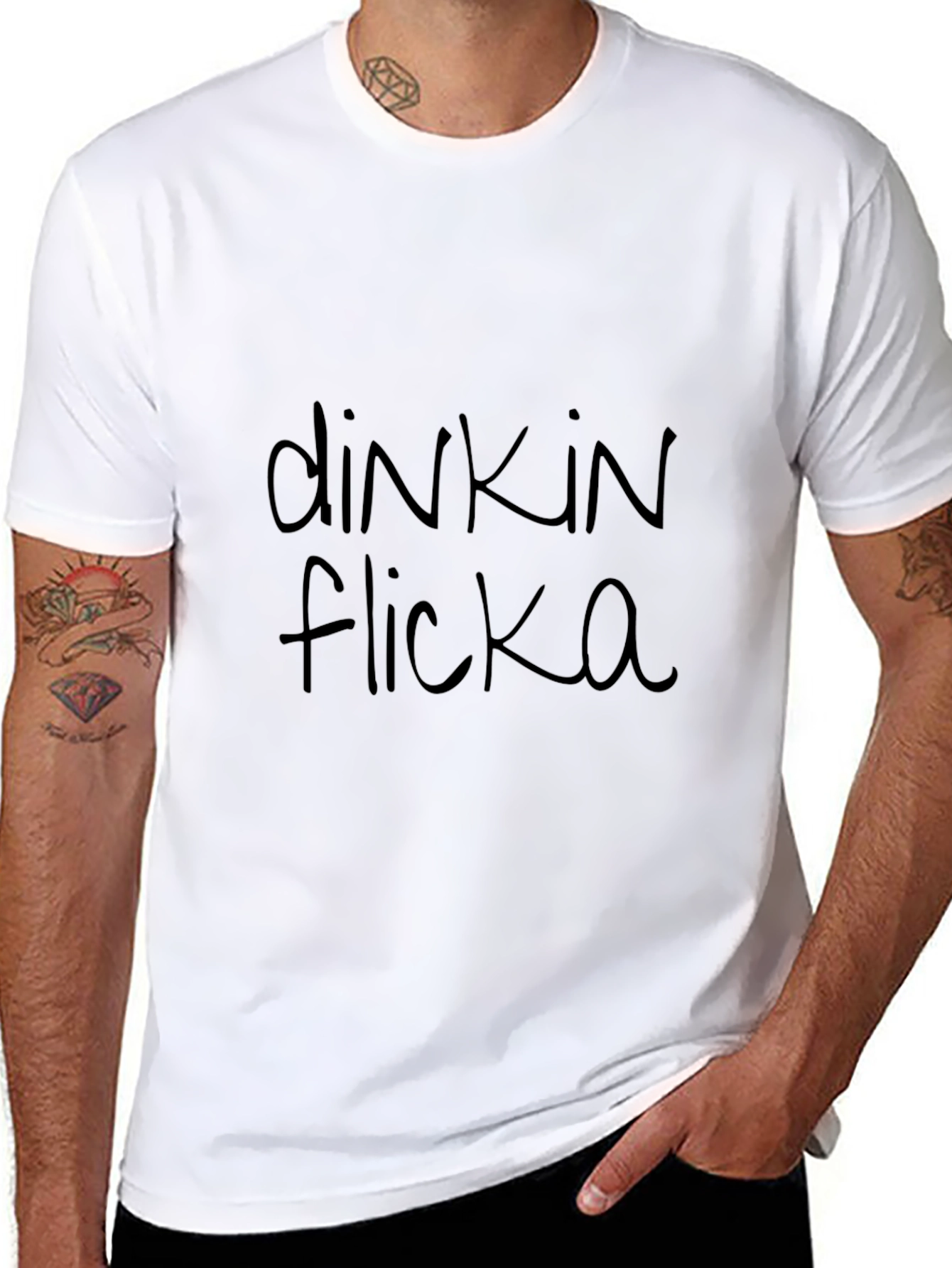 Dinkin Flicka Graphic Tee - Black T-Shirt