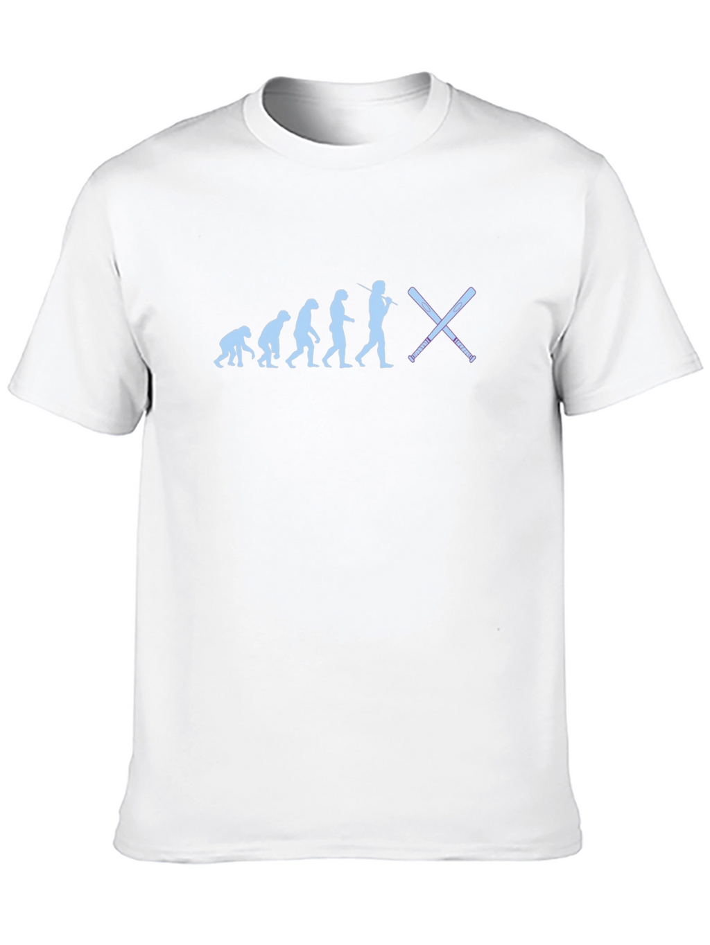 Evolution of Baseball Black T-Shirt