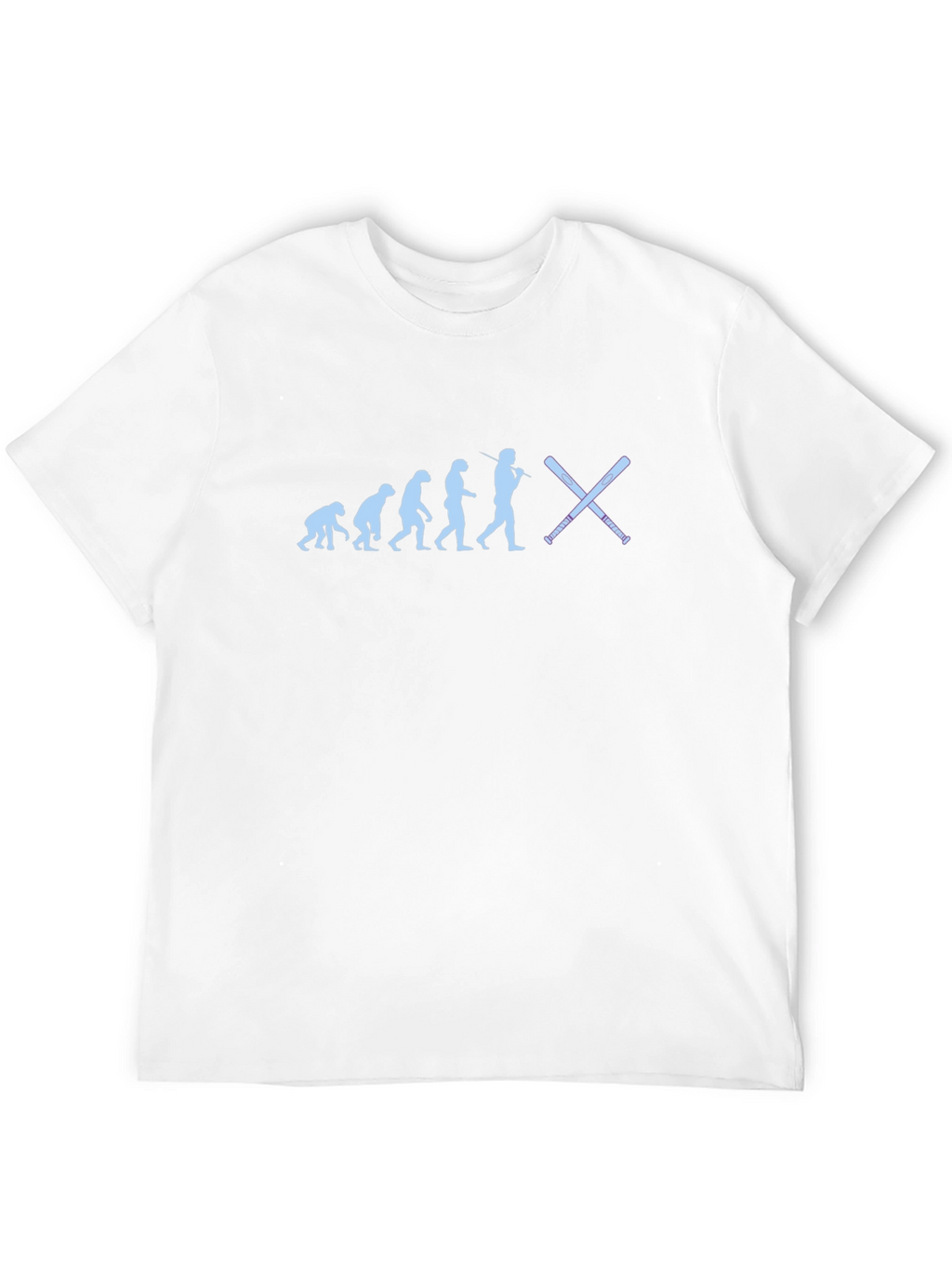 Evolution of Baseball Black T-Shirt