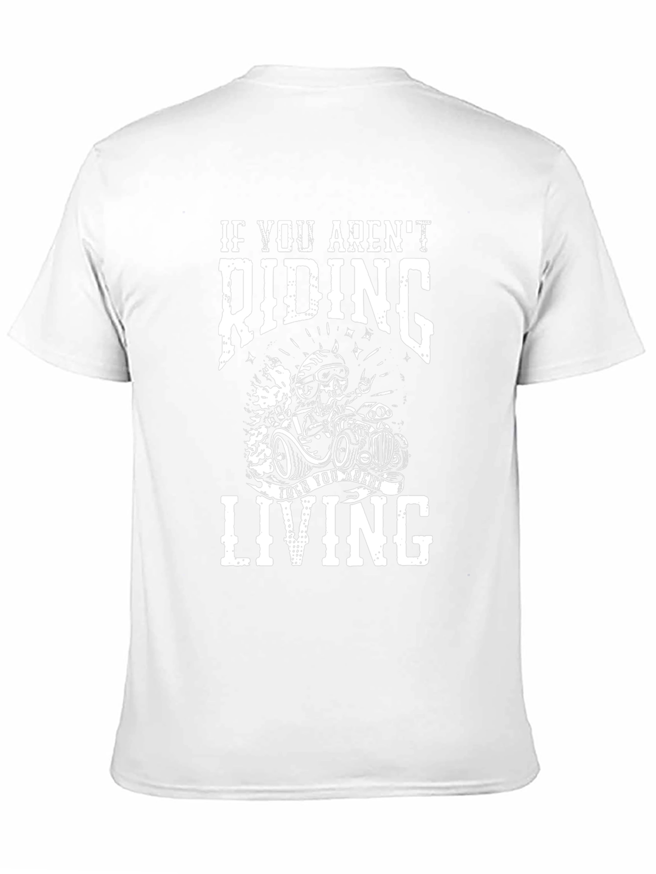 Riding Skeleton Graphic T-Shirt - Black