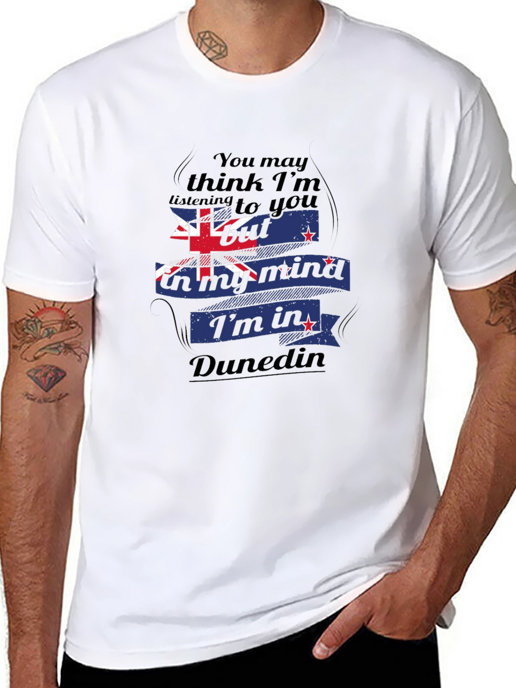Dunedin Mind T-Shirt: NZ Flag Design