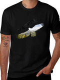 Nature Eagle Graphic Black T-Shirt