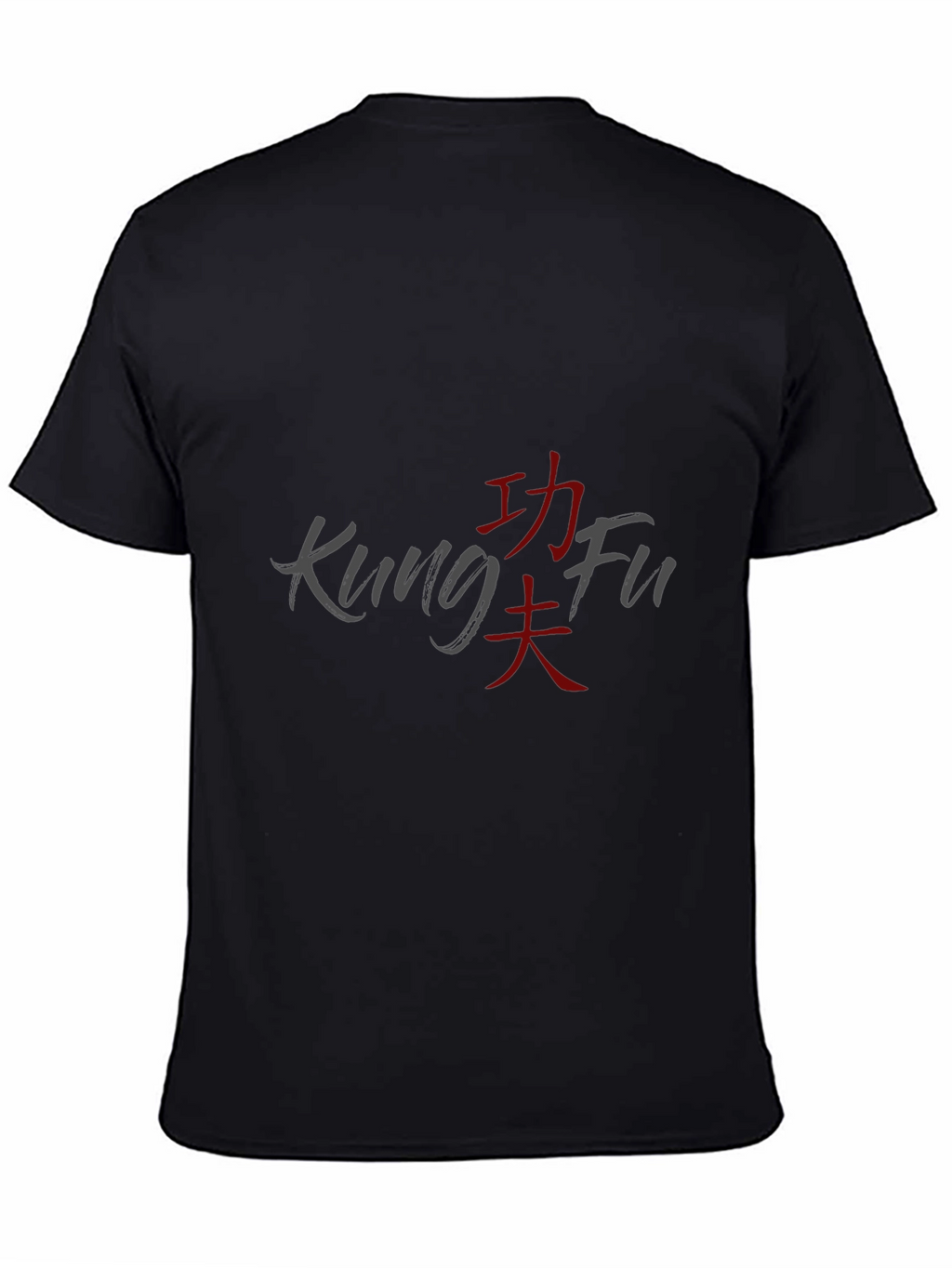 Kung Fu Graphic T-Shirt - Casual Black Tee