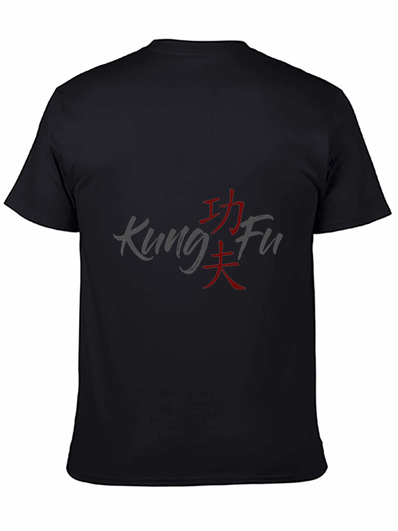 Kung Fu Graphic T-Shirt - Casual Black Tee