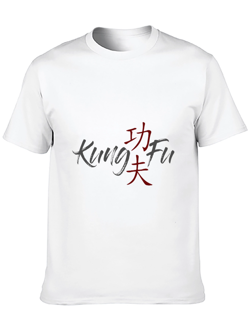 Kung Fu Graphic T-Shirt - Casual Black Tee