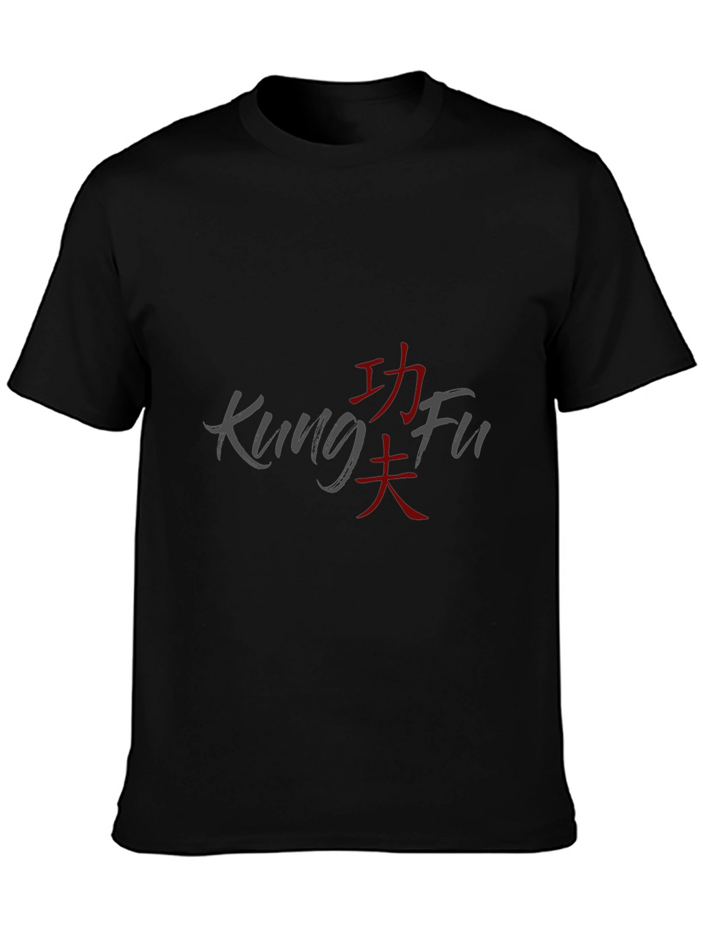 Kung Fu Graphic T-Shirt - Casual Black Tee