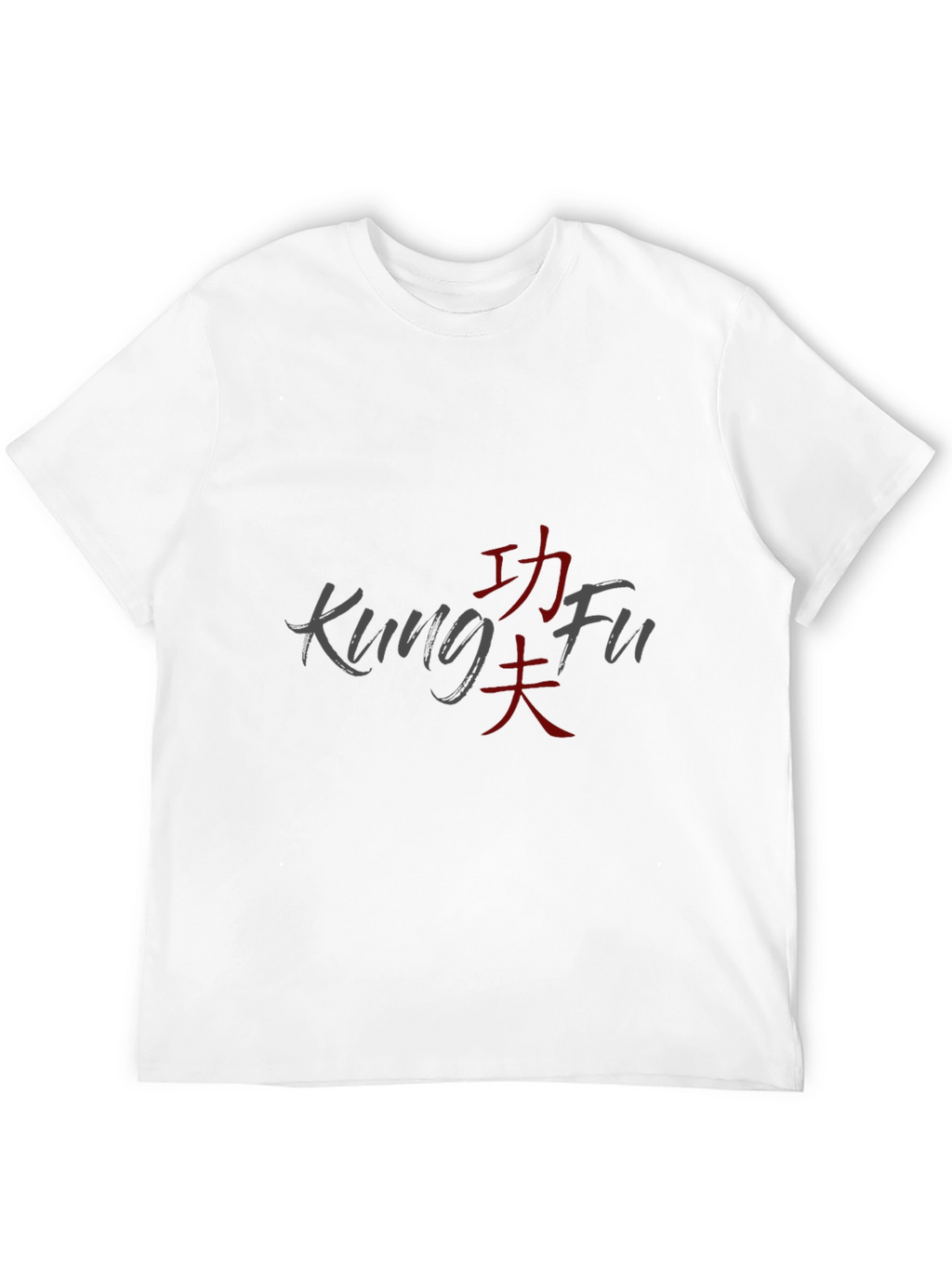 Kung Fu Graphic T-Shirt - Casual Black Tee