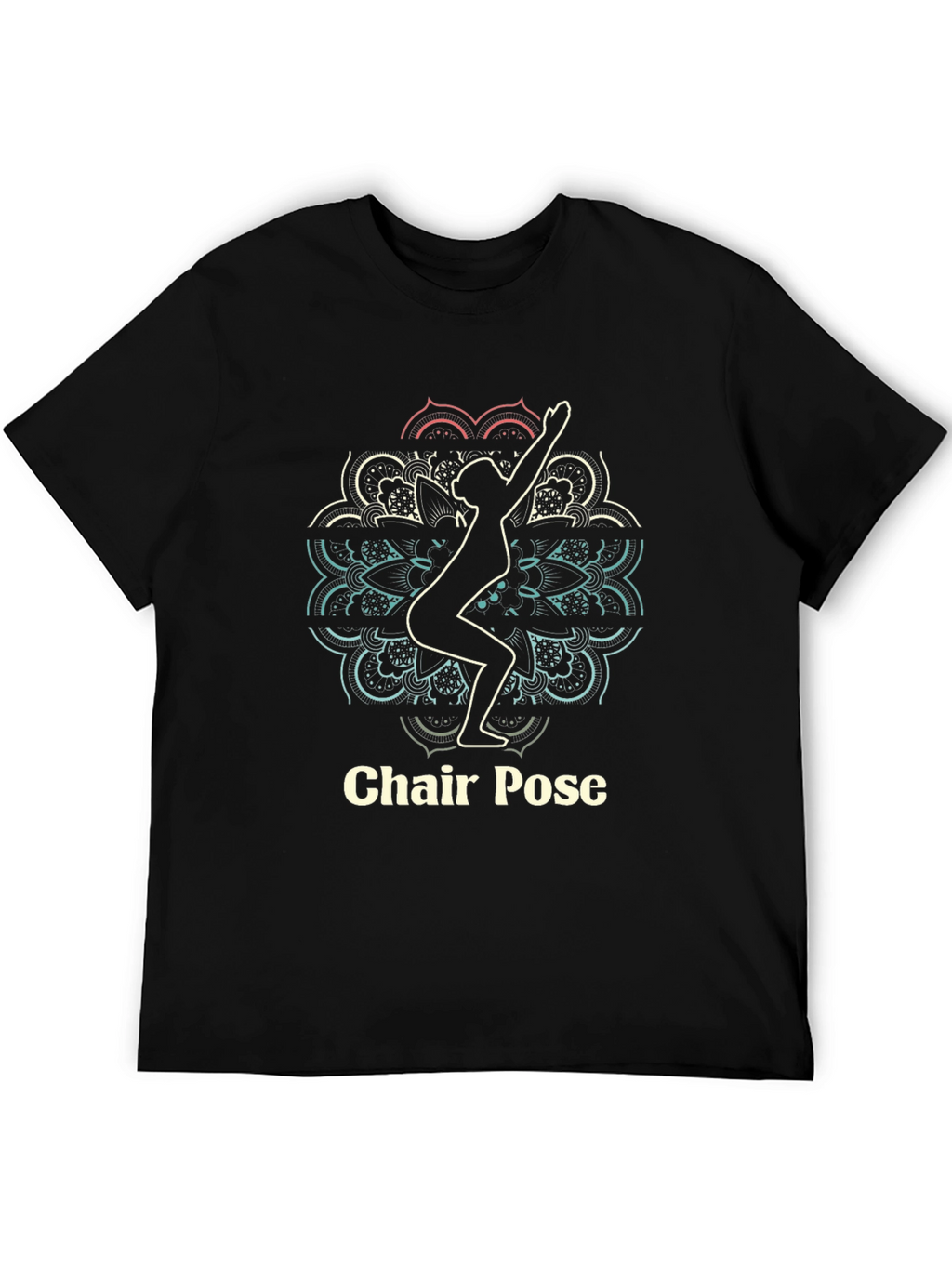 Chair Pose Yoga T-Shirt - Black