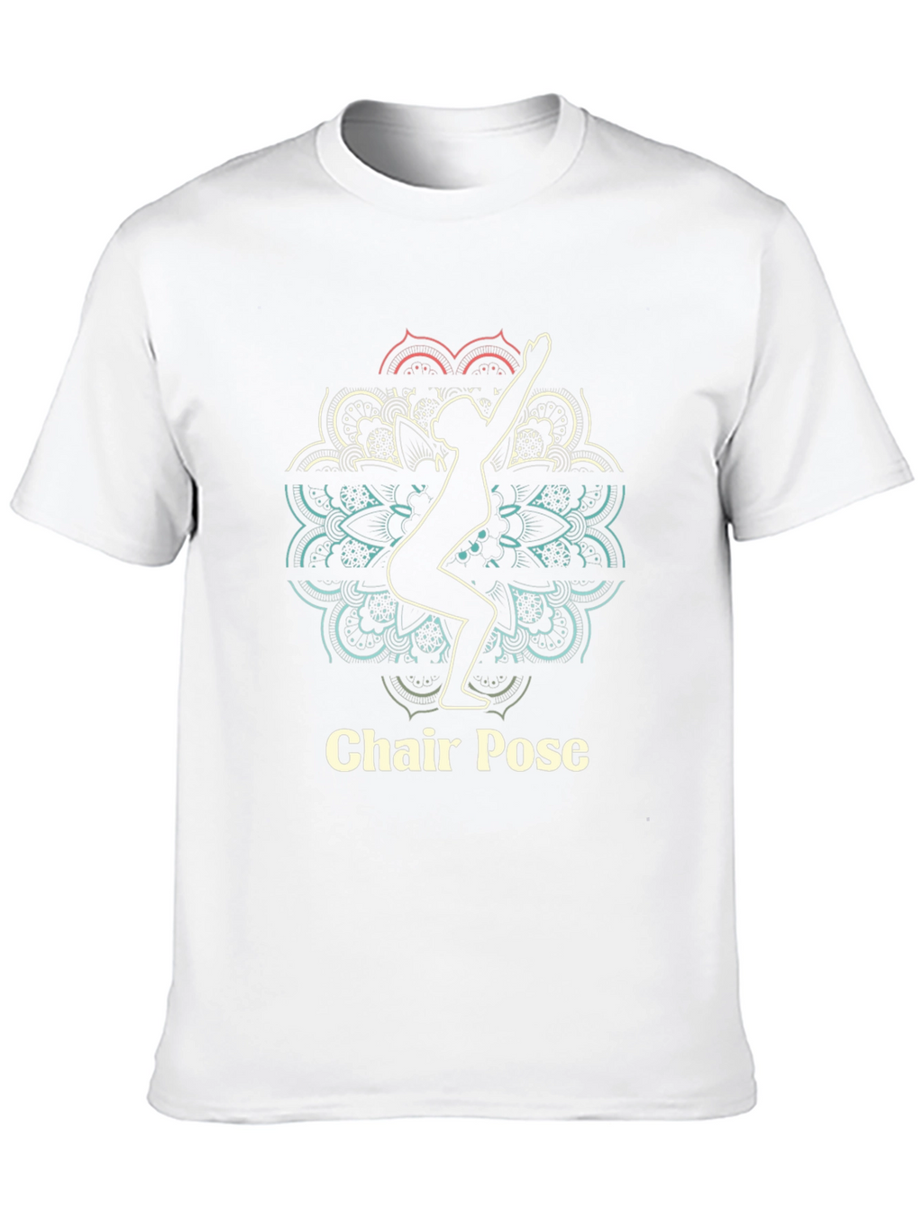 Chair Pose Yoga T-Shirt - Black