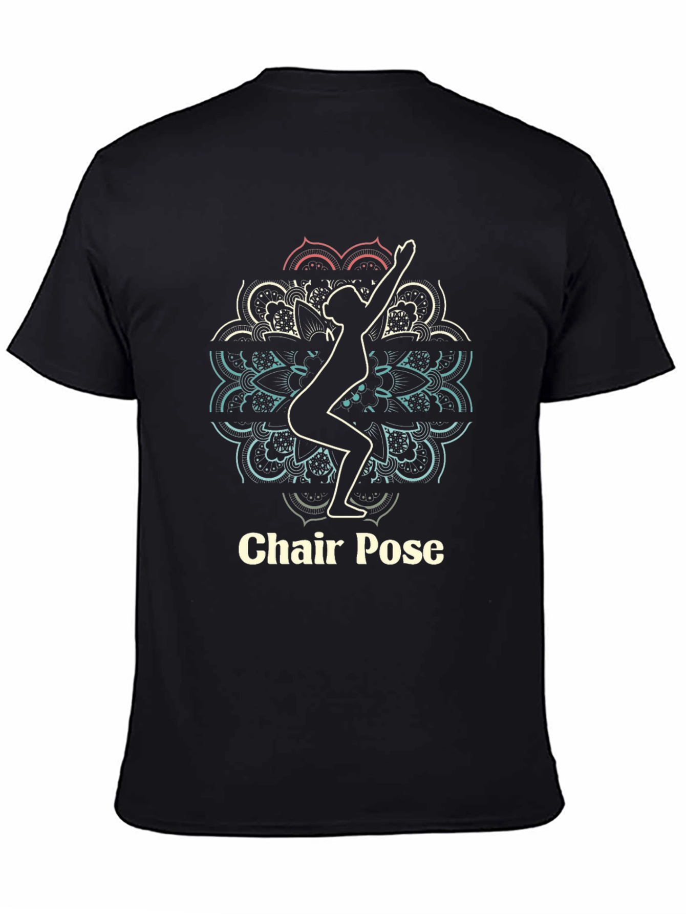 Chair Pose Yoga T-Shirt - Black