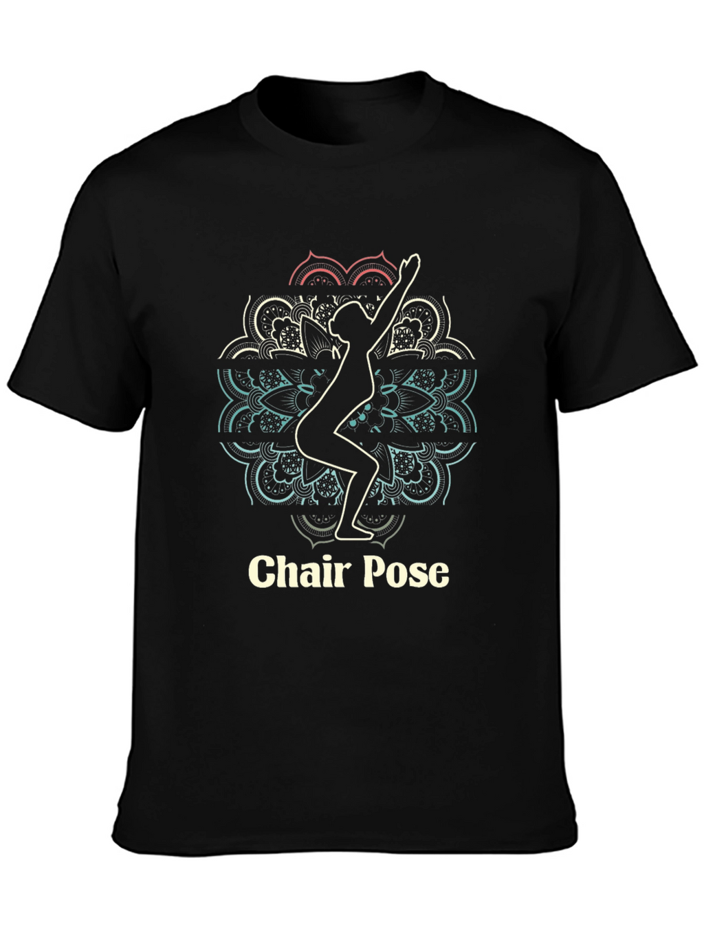 Chair Pose Yoga T-Shirt - Black