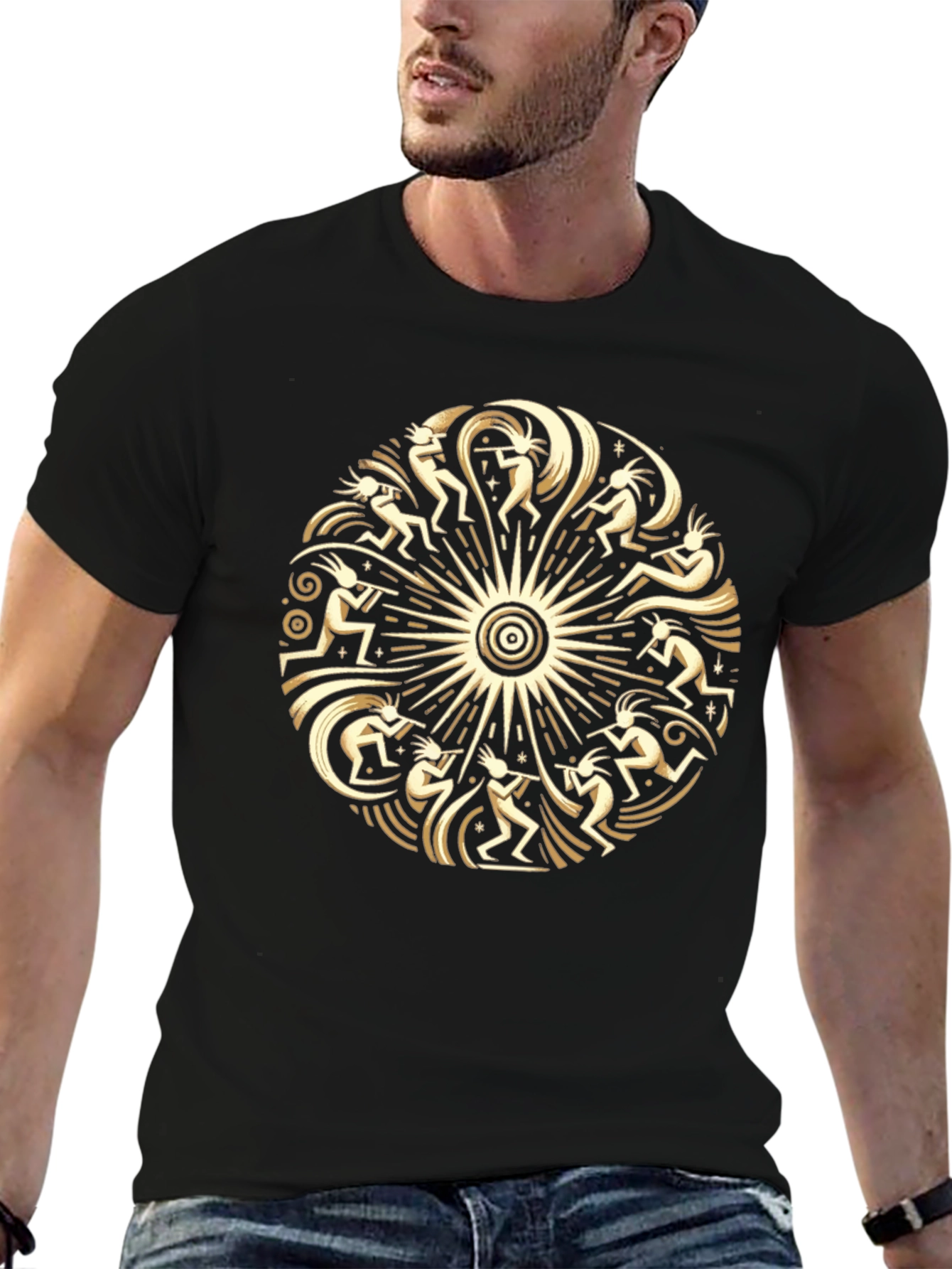 Kokopelli Circle Graphic Tee