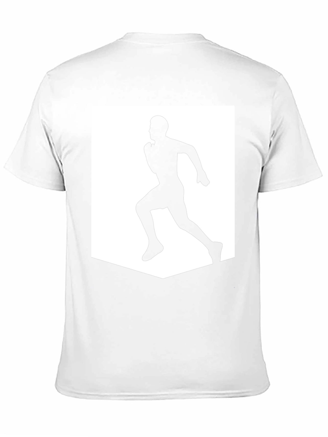 Mens Black Running Graphic Tee