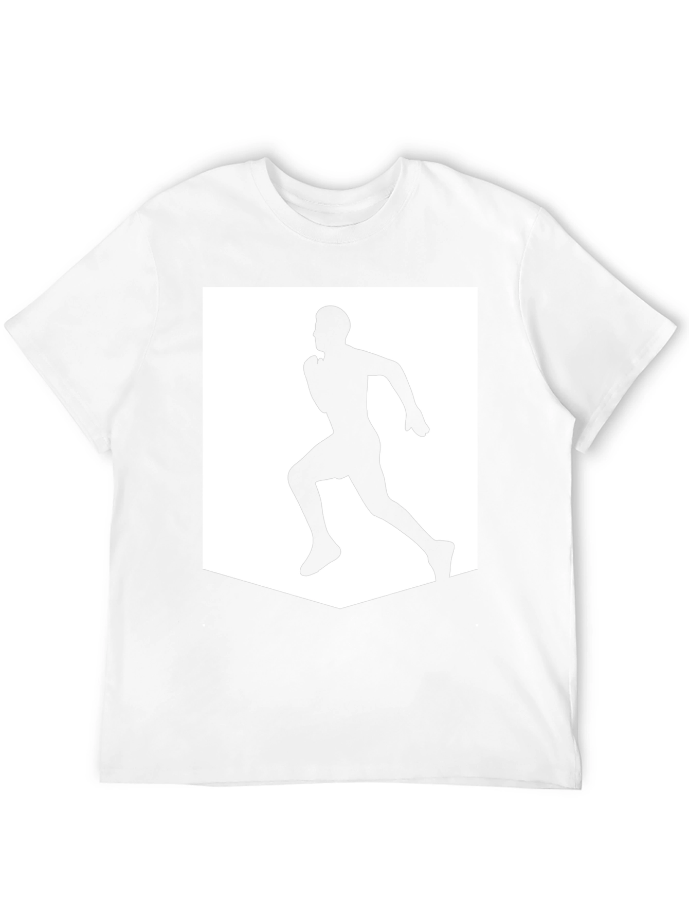Mens Black Running Graphic Tee