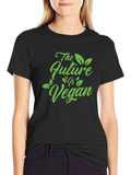 The Future Is Vegan Black T-Shirt