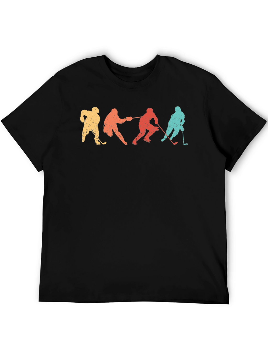 Retro Hockey Player Silhouette Graphic Tee
