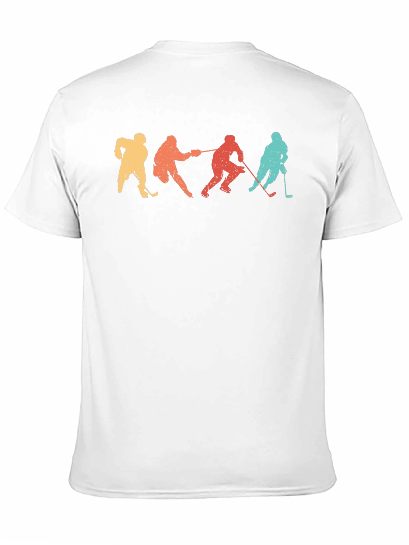 Retro Hockey Player Silhouette Graphic Tee