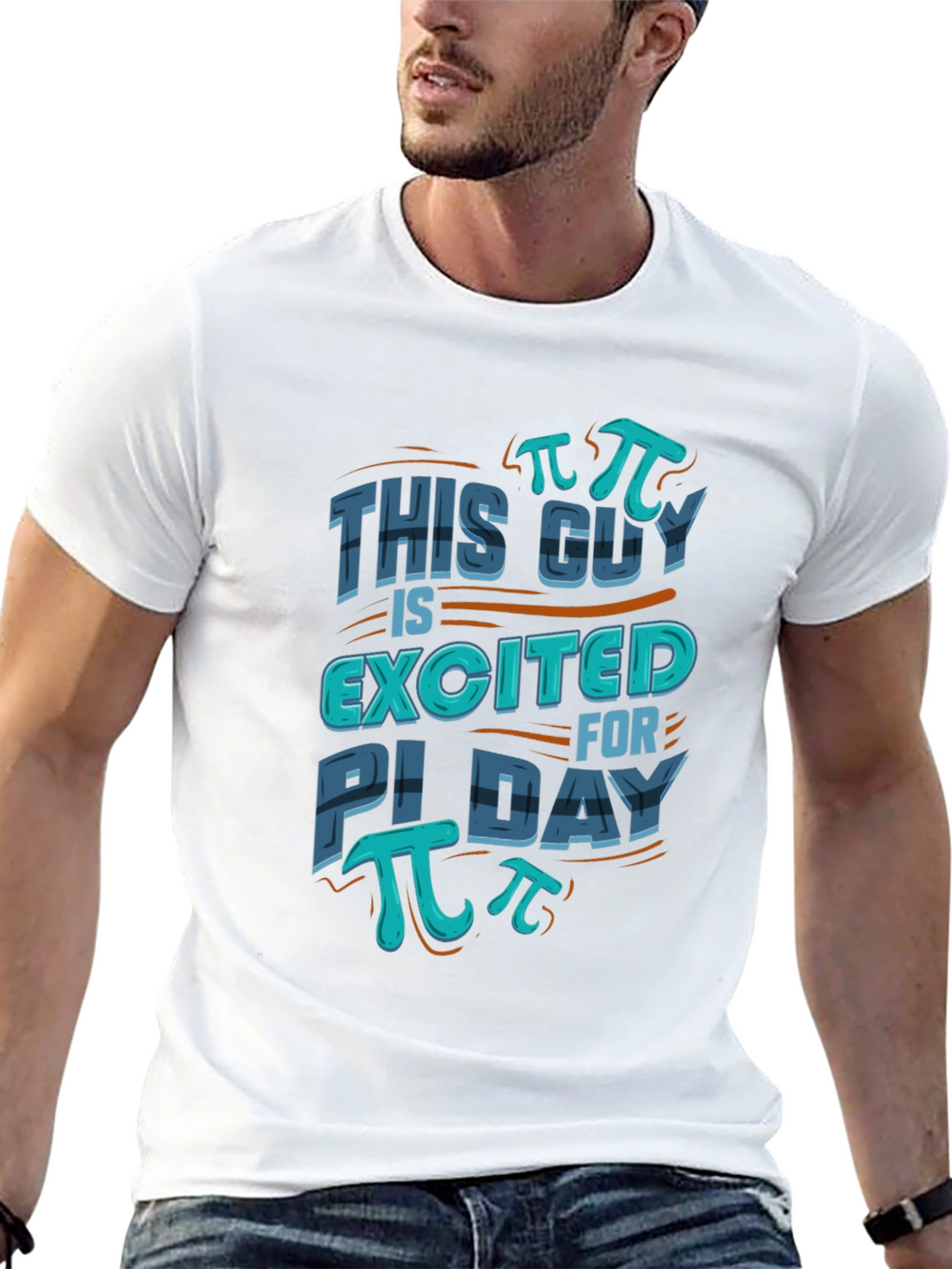 Pi Day T-Shirt - This Guy Is Excited