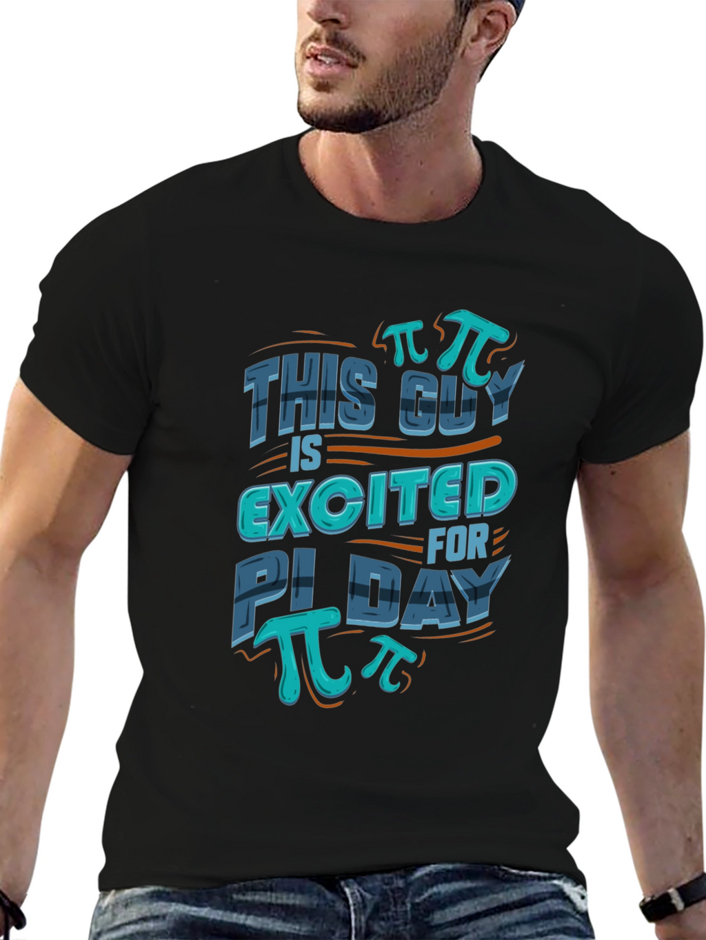 Pi Day T-Shirt - This Guy Is Excited