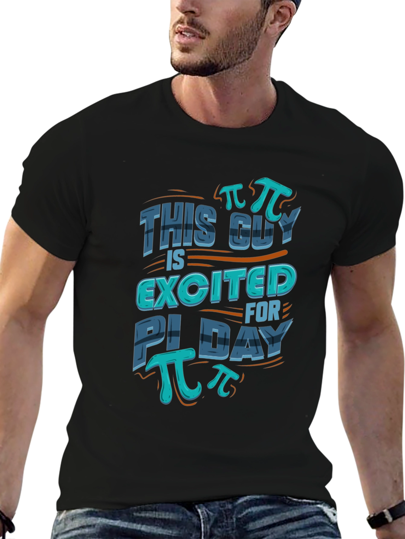 Pi Day T-Shirt - This Guy Is Excited