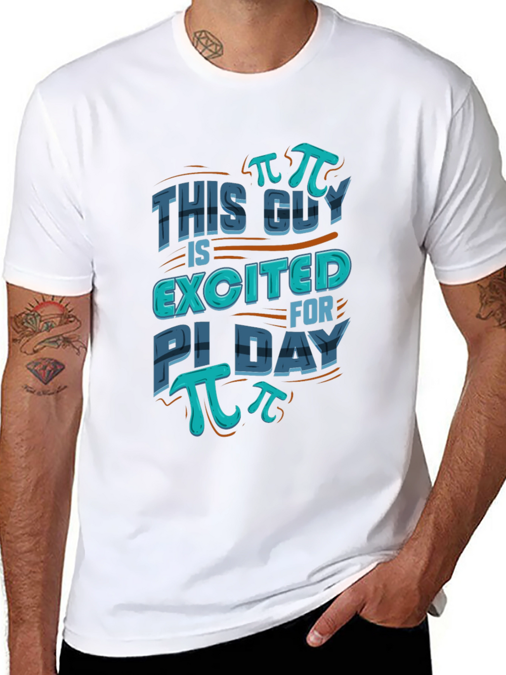 Pi Day T-Shirt - This Guy Is Excited