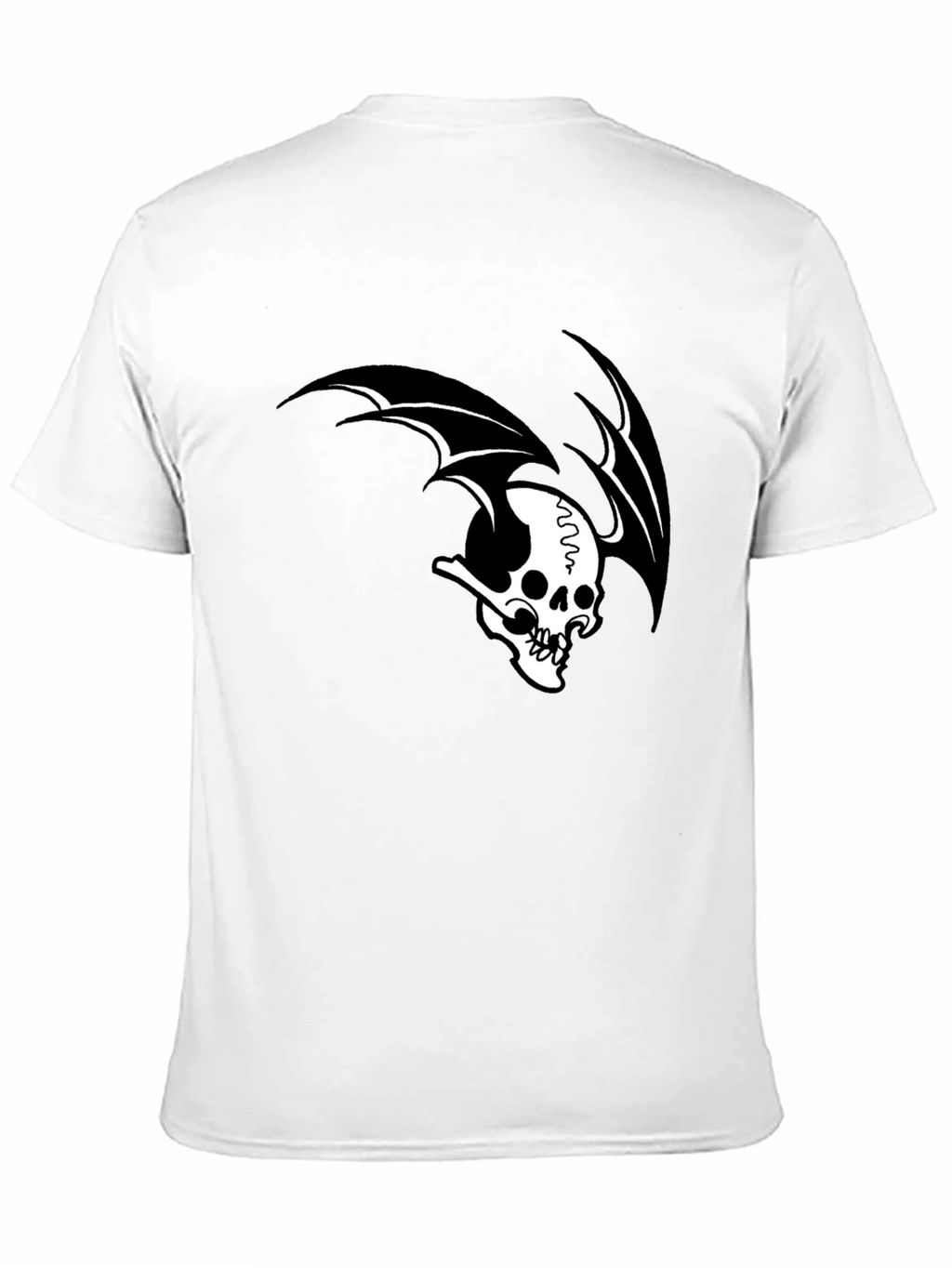 Skull Wing Graphic Black T-Shirt