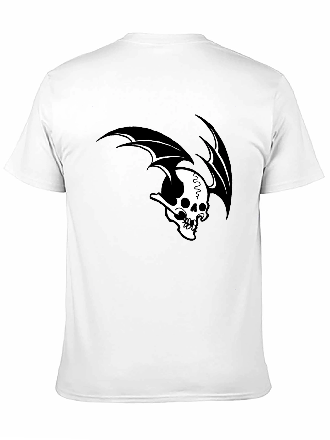 Skull Wing Graphic Black T-Shirt