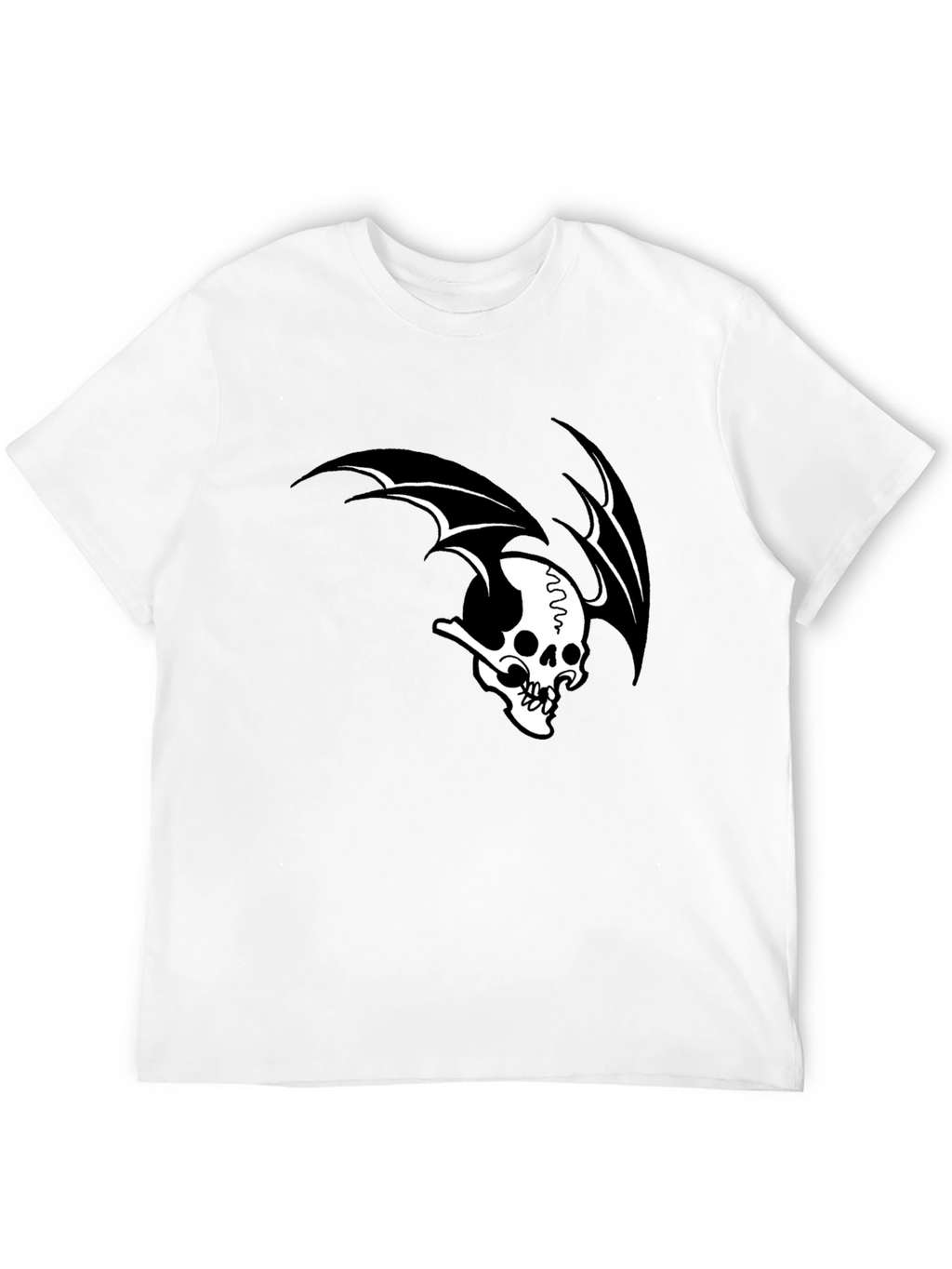 Skull Wing Graphic Black T-Shirt