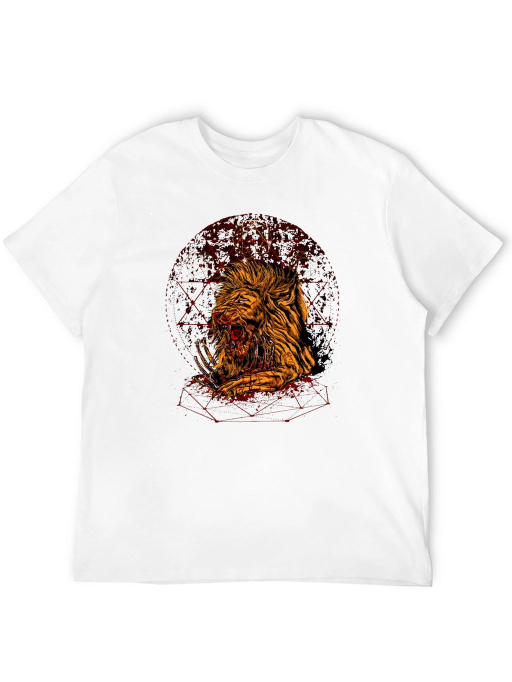 Graphic Lion T-Shirt - Edgy Urban Style