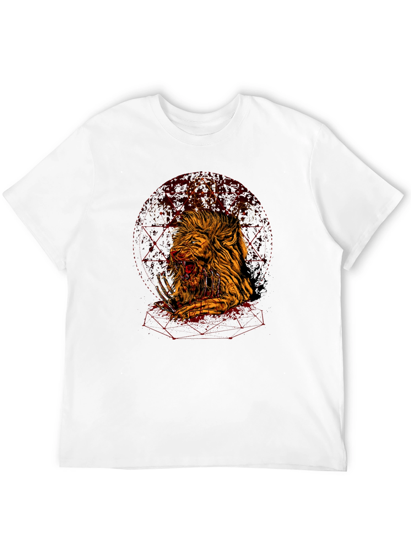 Graphic Lion T-Shirt - Edgy Urban Style