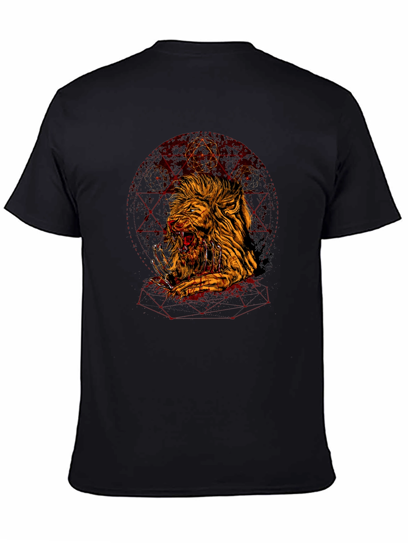 Graphic Lion T-Shirt - Edgy Urban Style